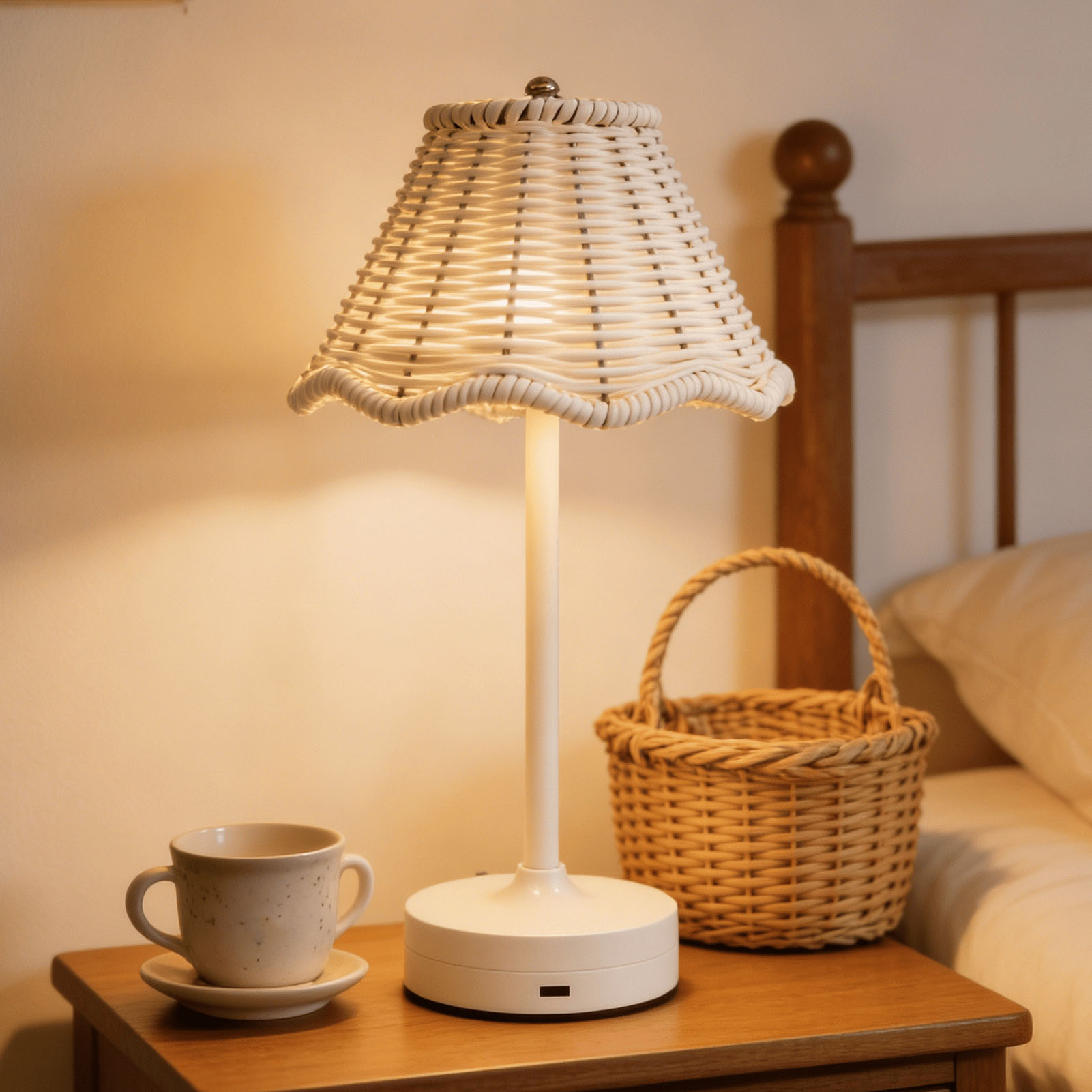 LED Vintage Rattan Table Lamp  - Outdoor Furniture Rh 리뷰 및 가격