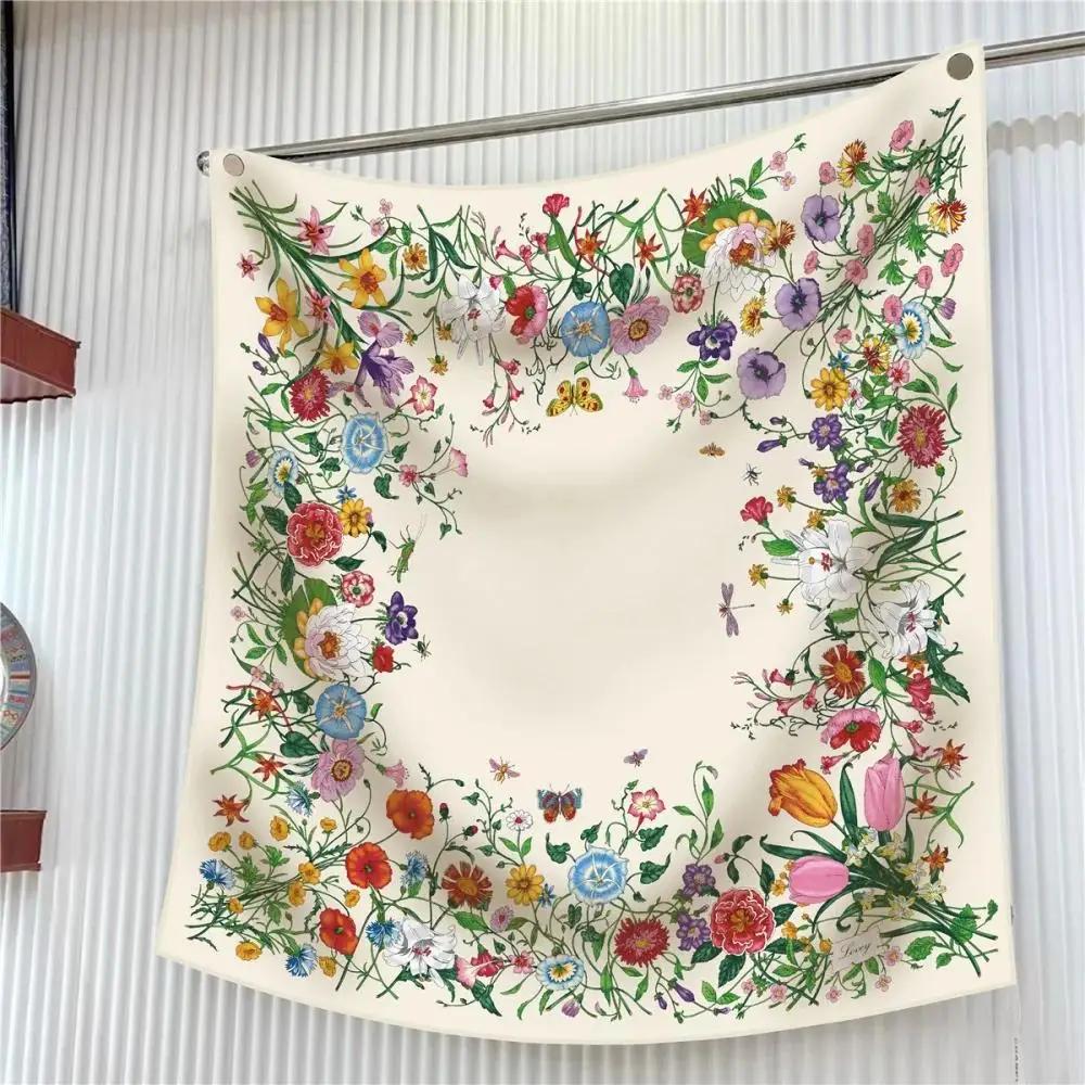 New 90cm Scarf Flower Printing - Outdoor Furniture Decor 리뷰 및 가격