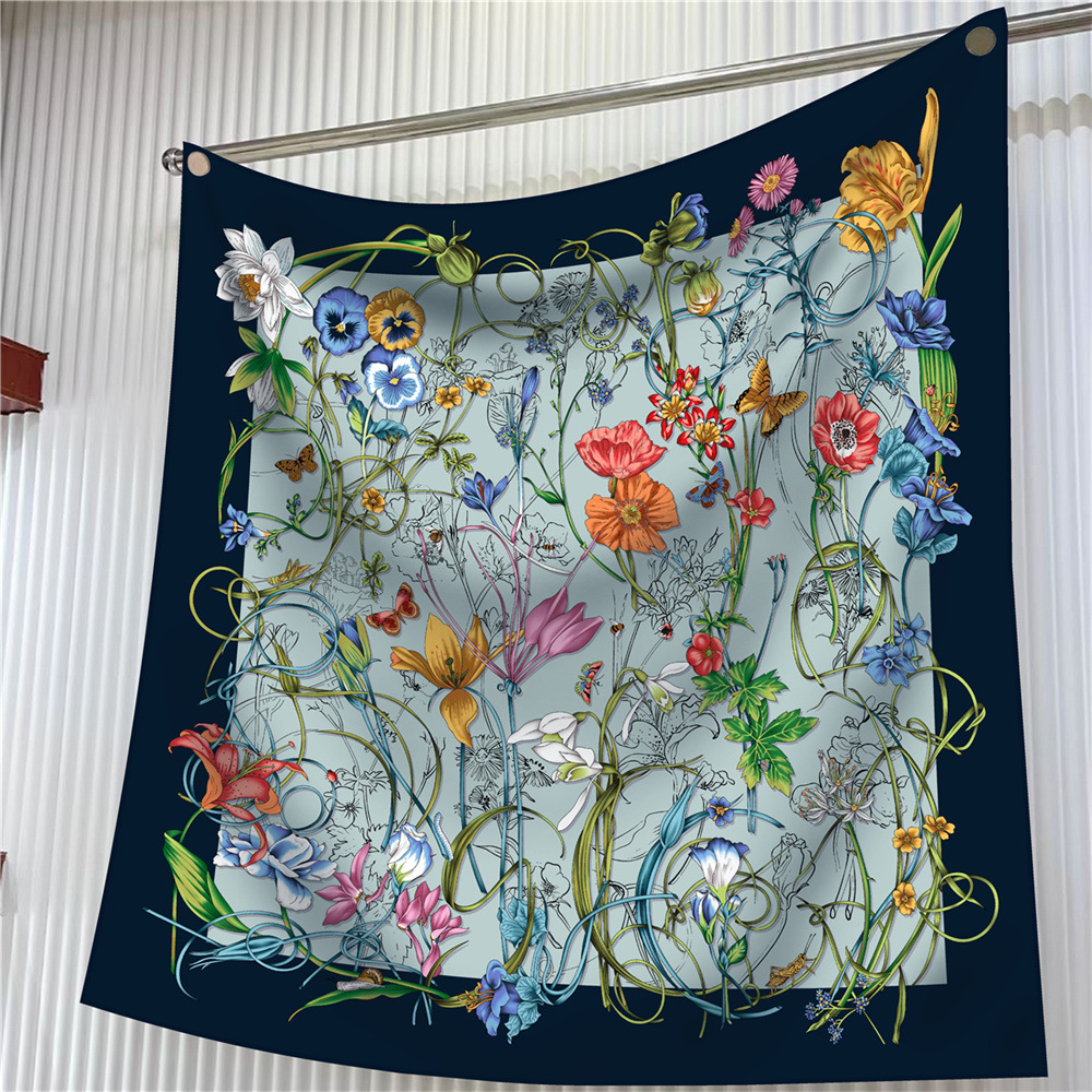 New 90cm Scarf Flower Printing - Outdoor Furniture Decor 리뷰 및 가격
