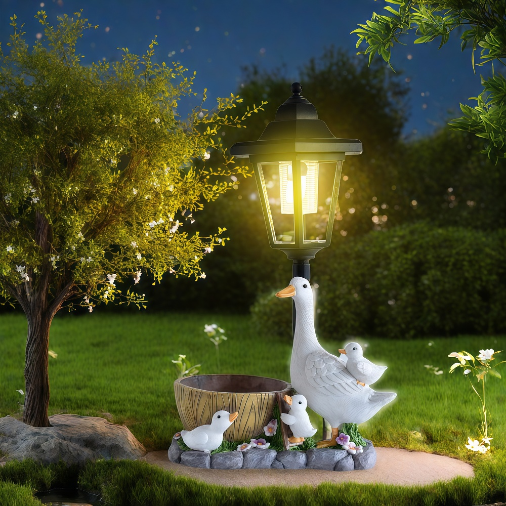 Solar Duck Night Light Garden  - Outdoor Furniture Decor 리뷰 및 가격
