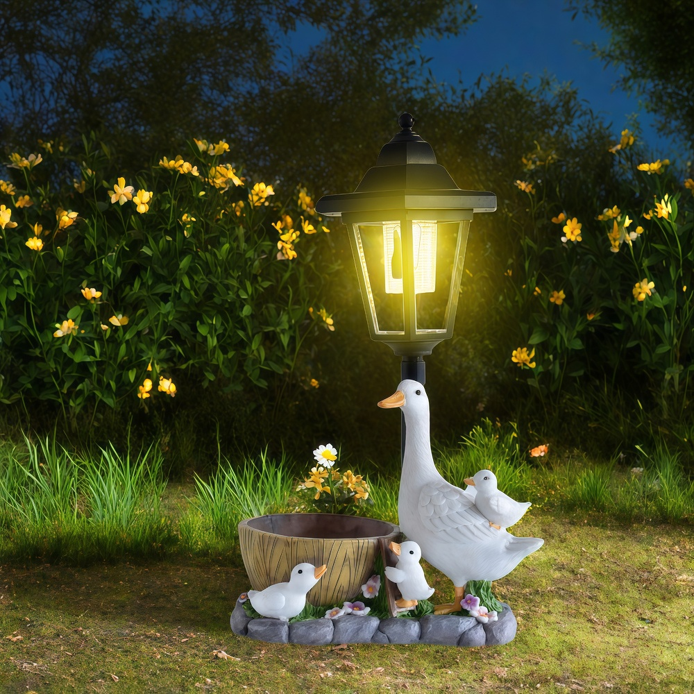 Solar Duck Night Light Garden  - Outdoor Furniture Decor 리뷰 및 가격