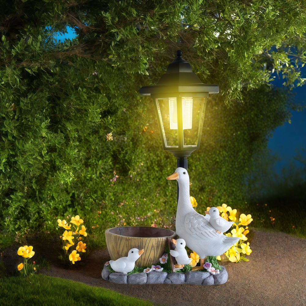 Solar Duck Night Light Garden  - Outdoor Furniture Decor 리뷰 및 가격