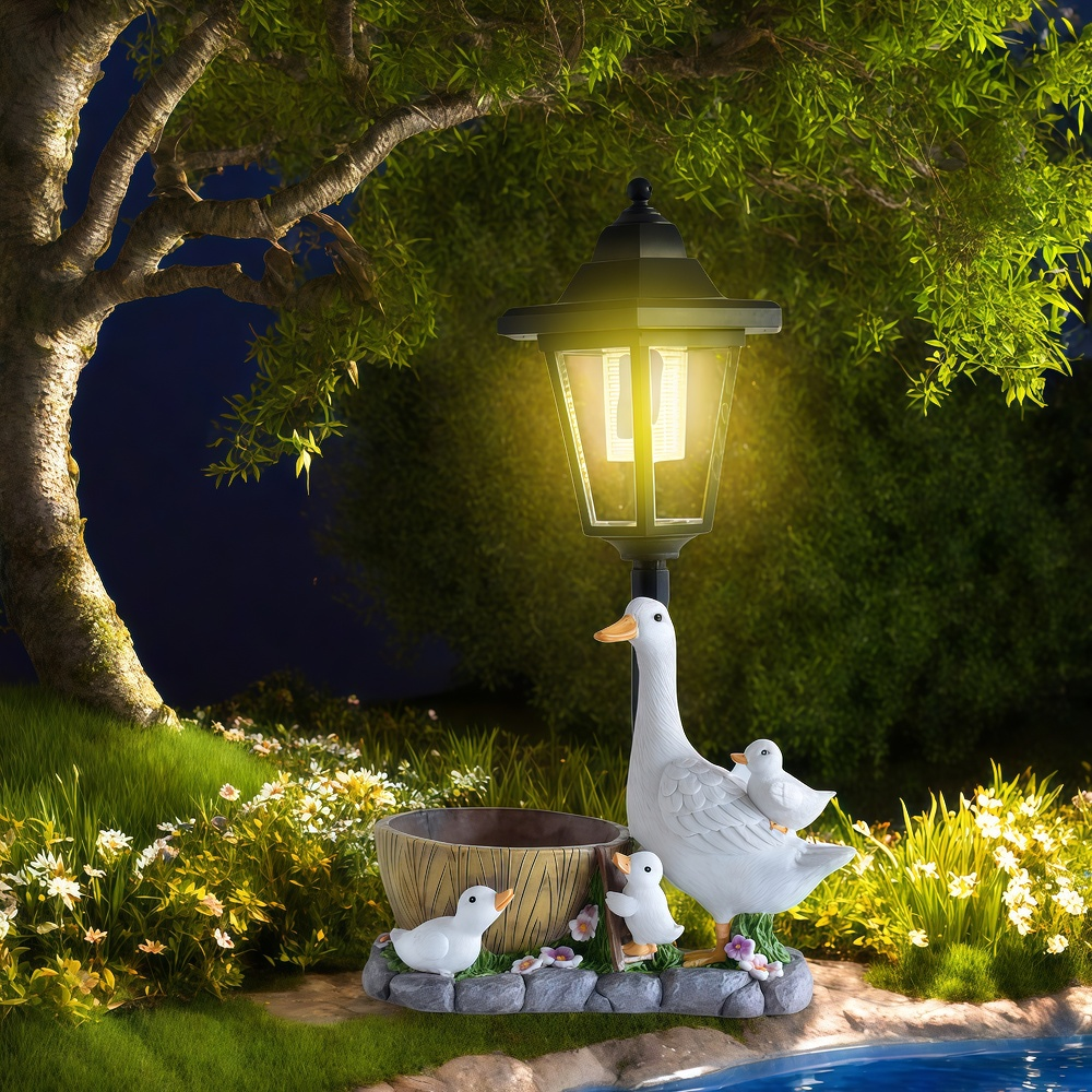 Solar Duck Night Light Garden  - Outdoor Furniture Decor 리뷰 및 가격