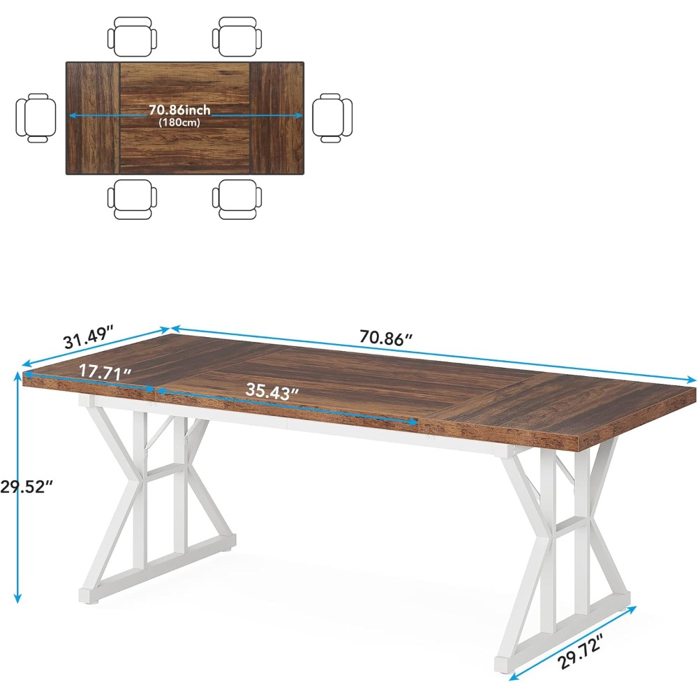 Farmhouse Dining Table for 6 P - Outdoor Furniture Kitchener 리뷰 및 가격