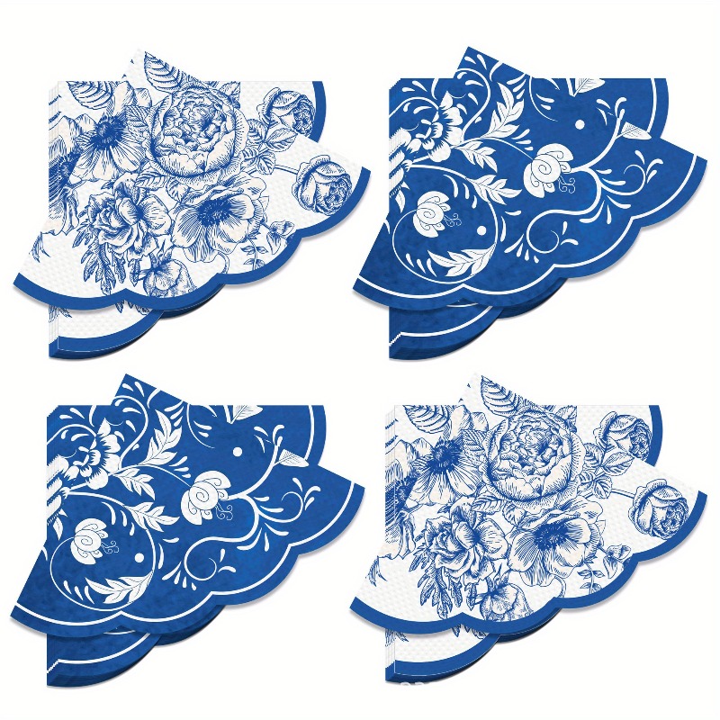Vintage Blue Flowers Paper Nap - Outdoor Furniture Vintage 리뷰 및 가격