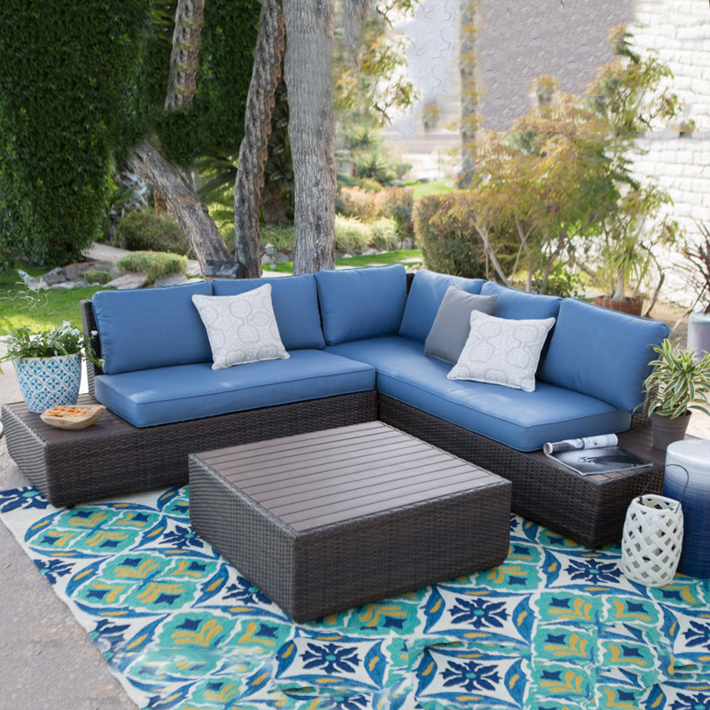 Outdoor Sofa Courtyard Rattan  - Outdoor Furniture Metal Chairs 리뷰 및 가격