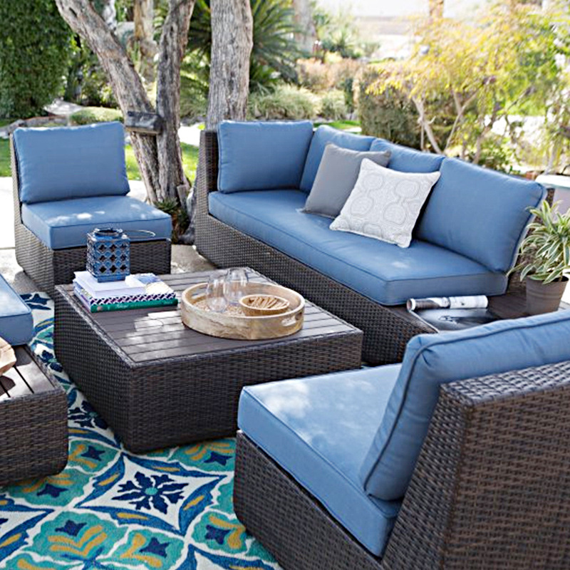 Outdoor Sofa Courtyard Rattan  - Outdoor Furniture Metal Chairs 리뷰 및 가격