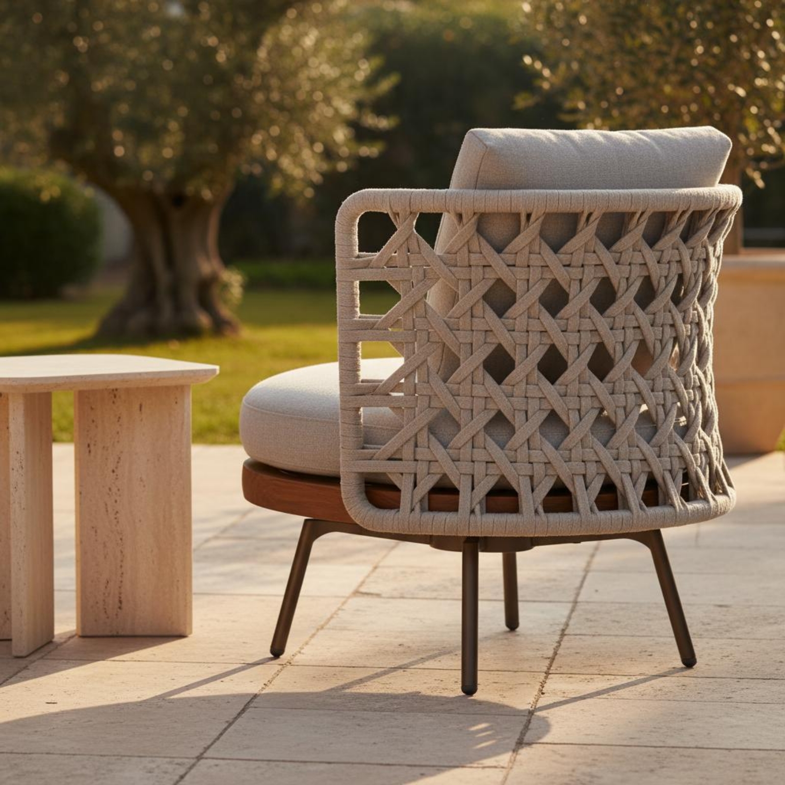 3 Pieces Teak Armchair Nordic  - Outdoor Furniture Metal Chairs 리뷰 및 가격