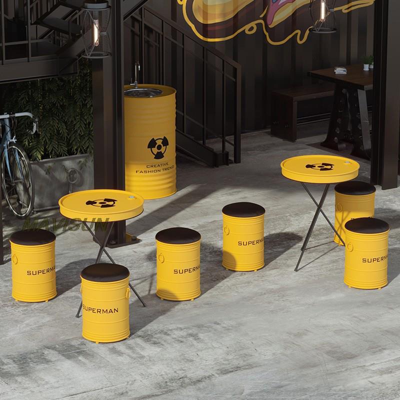 Creative Wrought Iron Oil Drum - Outdoor Furniture Oil 리뷰 및 가격