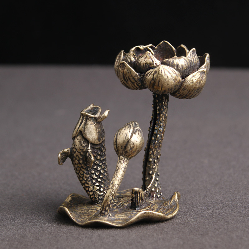 Antique Bronze Lotus Carp Desk - Outdoor Furniture Vintage 리뷰 및 가격
