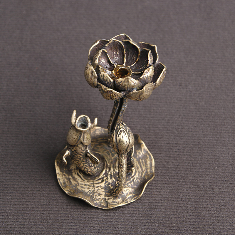 Antique Bronze Lotus Carp Desk - Outdoor Furniture Vintage 리뷰 및 가격