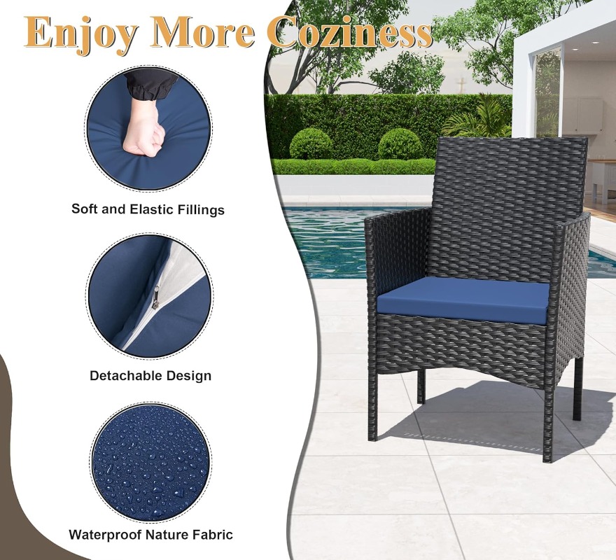 4 Piece Patio Rattan Conversat - Outdoor Furniture Rh 리뷰 및 가격