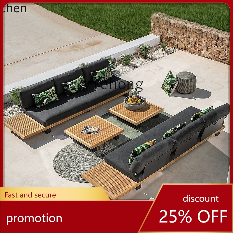 HYS outdoor teak sofa courtyar - Outdoor Furniture Teak Wood 리뷰 및 가격