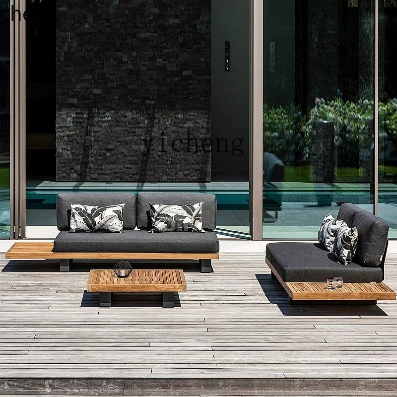 HYS outdoor teak sofa courtyar - Outdoor Furniture Teak Wood 리뷰 및 가격