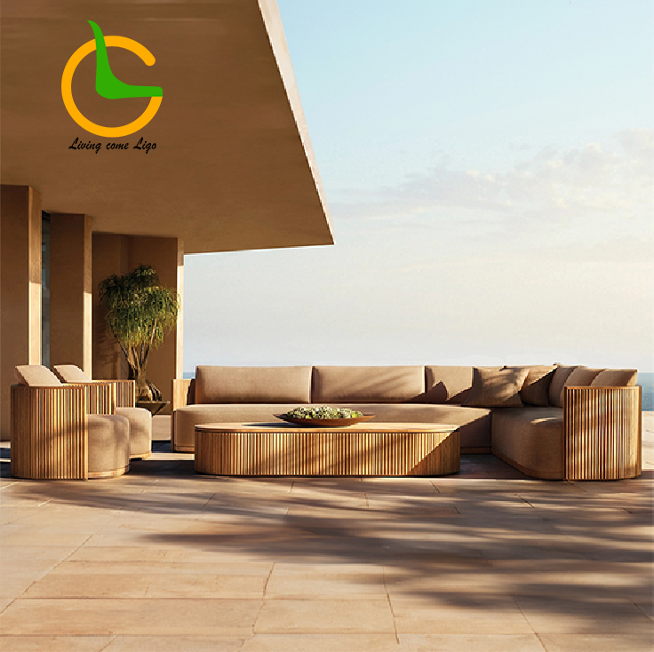 Luxury L-shaped Teak Wood Outd - Outdoor Furniture Teak Wood 리뷰 및 가격