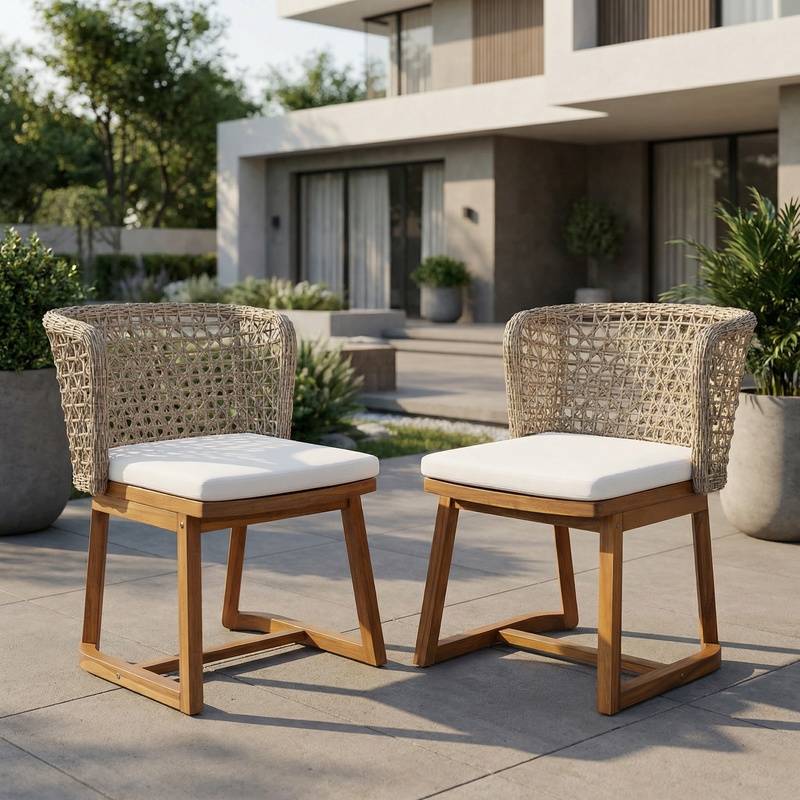 Acacia Wood Patio Chairs Set o - Outdoor Furniture Teak Wood 리뷰 및 가격