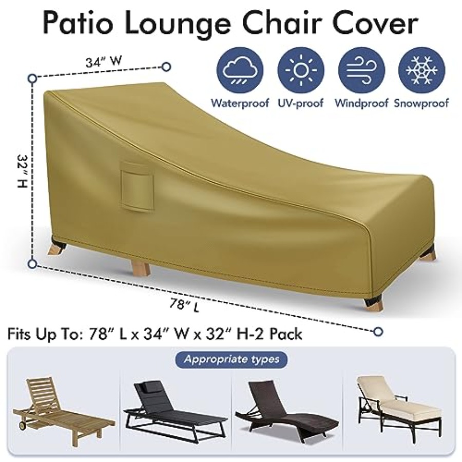 Chaise Lounge Covers Outdoor W - Outdoor Furniture With Covers 리뷰 및 가격